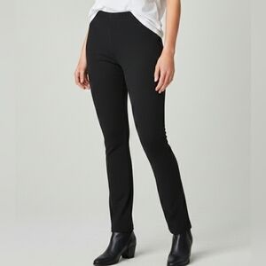 Sanctuary Anthropologie Black Leggings, Back Pockets, Notched Hem, Black, S